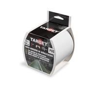 TARGET - Ruban de signalisation adhésif | Pour marquage de sols et objets, avertissement de sécurité (blanc, 33 m x 100 mm)