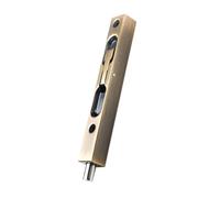 Targette de Porte pour Double Porte Alliage de Zinc, à Loquet Invisible | Poignée Spéciale, pour Maison et Réparation Bois, Installation Discrète, Finition Café, Sécurité Renforcée