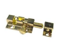 Targette pêne rond laiton poli 38x22mm - SHEPHERD - 40101 Noir G