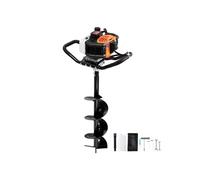 VEVOR Tarière à essence 52 CC – 1450 W, foret 200 mm, 1 tige d'extension