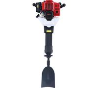 Tarière à essence - 2 temps, 52 cm³ - Tarière portable pour arbres, poteaux, tranchées, trous de plantation - acier allié - rouge