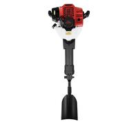 Tarière à essence et tarière à pieux - Moteur 2 temps de 52 cm³ - 1900 W - Pour l'aménagement paysager et la coupe de racines - Rouge