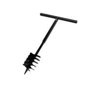 vidaXL Tarière de sol avec mèche de tarière 180 mm Acier Noir