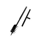 vidaXL Bêche et tarière manuelle 120 mm Double spirale Acier noir Outil jardin