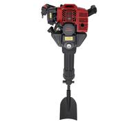Tarière et tarière à piquets - Tarière - 1900 W - 52 cm³ - Moteur à essence 2 temps - Portable - Kit comprenant 3 forets - Noir