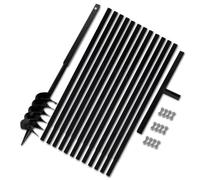 Tarière Manuelle, Perceuse Manuelle Tarière de Jardinage Outil de Plantation 120 mm avec Rallonge mèche tarière 13 m