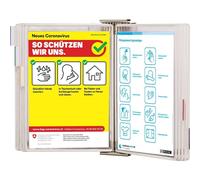 tarifold 414562 tarifold Sichttafelsystem Sterifold DIN A4 weiß mit 10 St. Sichttafeln
