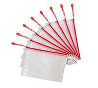 Pochettes à zip A5 Tarifold couleur - Sachet de 8 - rouge