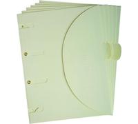 Tarifold - Chemises de rangement Smartfolder perforées A4, beige, lot de 6