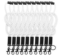 Cordons ronds pour badges - Paquet de 10 blanc - Blanc -