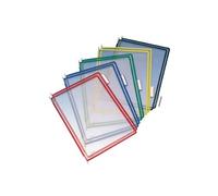 Pochettes protège-documents pivotant Tarifold PVC translucide A4 couleurs assorties - 10 pochettes