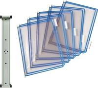 tarifold Support mural 10 pochettes transparentes bleu - 414601