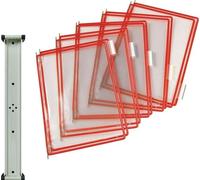 tarifold Support mural 10 pochettes transparentes rouge - 414603