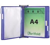 tarifold Support mural 5 pochettes transparentes bleu - 416161
