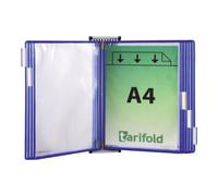 tarifold Support mural 5 pochettes transparentes bleu - 416161