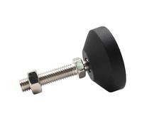TARONIX Pieds réglables pour Meubles Pied de Tour réglable M8 M10 M12, diamètre 40/50mm, Tige filetée galvanisée, Pieds de nivellement, Base Fixe, Jambes articulées, 1 à 4 pièces(D50xM8x50,4 Pcs)