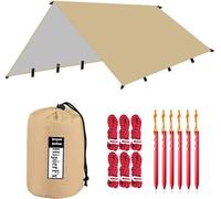 Tarp de camping - Bâche imperméable et légère - 3 x 4 m