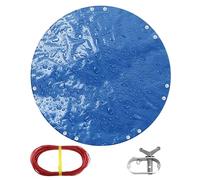 TARPAL Bâche Ronde 4,3 m imperméable 8 mm en polyéthylène pour Piscine multifonctionnelle - Résistante à la poussière et aux UV - Bleu/Noir