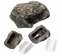 TARSHYRY Cache-clés en Fausse Pierre, Coffre-fort en Forme de Pierre, pour Maison, Extérieur, Jardin, Résine, Plastique (Modèles en pierre)