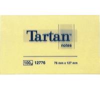 TARTAN Lot de 12 bloc-note repositionnable 127 x 76 mm jaune clair