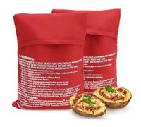 Tashce 2 Pièces Sac Cuisson Pomme de Terre Micro Ondes, Lavable, Express