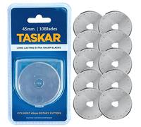 Taskar Lames de remplacement pour cutteur rotatif 10 x 45 mm Olfa