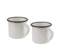 Tasse à anse émaillée, 350 ml, set de 2