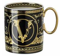 Tasse à anse Rosenthal Versace, modèle Virtus Gala, couleur noire, référence 19335-403729-15505