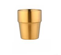 Tasse à café à double paroi en acier inoxydable conçue pour la stabilité de la température et une manipulation sûre lors de la consommation de bière ou de thé (doré)