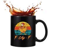 Tasse à café au poulet drôle | Tasse à lait en céramique 350 ml pour boissons | Café du matin drôle | Pour maison, école, appartement, université, chambre, salle à manger