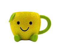 Tasse à café aux fruits, tasse à café citron, tasse avec visage de citron, pot à café citron vert, tasse en céramique comme citron - Dimensions : environ H x Ø : 8,5 x 14 cm / Capacité : 385 ml.
