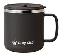 Tasse à café avec couvercle poussoir à une main pour les trajets quotidiens | Fermeture à pression étanche, couvercle à bouton-poussoir, matériaux, s'adapte aux supports de voiture, salle de sport