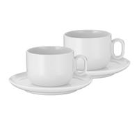 Tasse à café avec soucoupe BARISTA, set de 2 pc, 160 ml, blanc, WMF