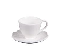 Table Passion – Tasse à café Ginkgo avec sous-tasse 10 cl – Lot de 6
