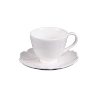 Table Passion – Tasse à café Ginkgo avec sous-tasse 10 cl – Lot de 6