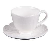 Table Passion – Tasse à café Ginkgo avec sous-tasse 10 cl – Lot de 6