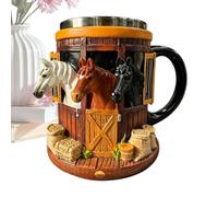 Tasse à café de bureau - Design 3D stable pour chocolat chaud, thé, lait | Tasse en céramique de 300 ml avec poignée ergonomique pour boissons chaudes, bureau, café, maison, café, salle à manger