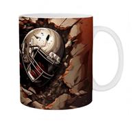 Tasse à café de football, tasse de football américain Tasses à en céramique | Tasse de football pour la décoration de la maison, bureau, présentoir d'étagère, caverne d'homme, bar 35