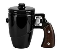 Tasse à café en céramique avec couvercle, tasse de bureau fantaisie sculptée, verres distinctifs, accent de pause à la maison, utilisation quotidienne de la table, tasse en céramique fantaisie avec à