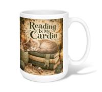 Tasse à café en céramique avec motif chat - Style vintage - Lanterne - Marron - Avec poignée - Idéal pour l'amitié, la famille, les collègues, les enseignants, le personnel chéri, 425,2 g