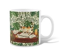 Tasse à café en céramique avec motif de chat, théière fantaisie, sans verte, tasse à thé fantaisie avec poignée, idéale pour les amis, la famille, les collègues, les personnes âgées, les personnes