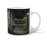 Tasse à café en céramique avec poignée, motif lanternes littéraires gothiques, arche, vert foncé, idéal pour les amis, la famille, les collègues, les personnes âgées, les personnes âgées, 325 ml