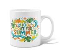 Tasse à café en céramique citron, orange tropicale, feuille de palmier, tasse à thé avec poignée, idéale pour l'amitié, la famille, les collègues, les professeurs, 325 ml
