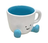 Tasse À Café En Céramique Mignonne Accessoires de Boisson Charmants pour la | Tasse à Thé Originale avec pour Femmes, Hommes, , Bureau, Collègues et Bleu