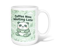 Tasse à café en céramique motif panda, tasse à thé amusante avec poignée, idéale pour l'amitié, la famille, les collègues, les professeurs, 445 ml
