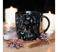 Tasse à café en céramique Sorcière en cristal - 325 ml - Décoration de sorcellerie, cadeau pour sorcières et amateurs