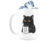 Tasse à café en céramique - Tasse à thé élégante du matin, récipient à boire de 325 ml avec poignée, tasse à boisson en porcelaine émaillée, esthétique de bureau moderne, ustensiles de cuisine