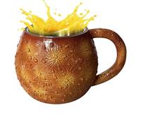 Tasse à café en résine - 13 x 10 x 8 cm - Tasse mignonne en acier inoxydable pour femme - Tasses mignonnes pour femme - Tasses fantaisie pour décoration de chambre à thé, lait, jus, vin, bière