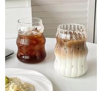 Tasse à Café en Verre Ondulé 530 ml - Lot Élégant