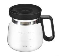 Tasse à café en verre résistant à la chaleur, 473 ml, pour couvercle de voyage et paille - Style cafetière - Grande capacité pour boissons chaudes ou glacées (1)